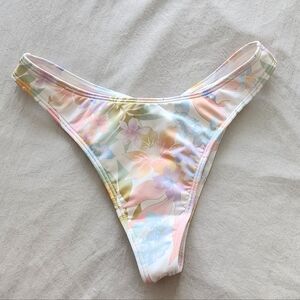 Billabong Peaceful Palm Skimpy Hike Bikini Bottom Size Small